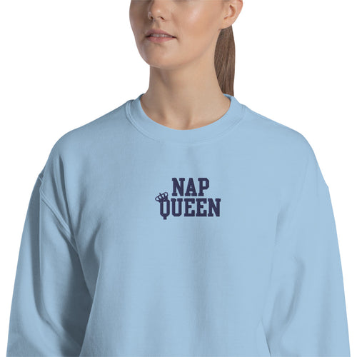 Expression Sweatshirt Nap Queen for Lazy Days Pullover Crewneck