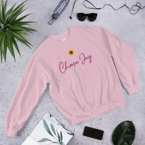 Choose Joy Sweatshirt | Motivational Joy Quote Crew Neck for Women