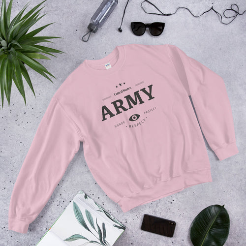Army Girlfriend Sweatshirt | Honor, Respect & Protect Crewneck for Women
