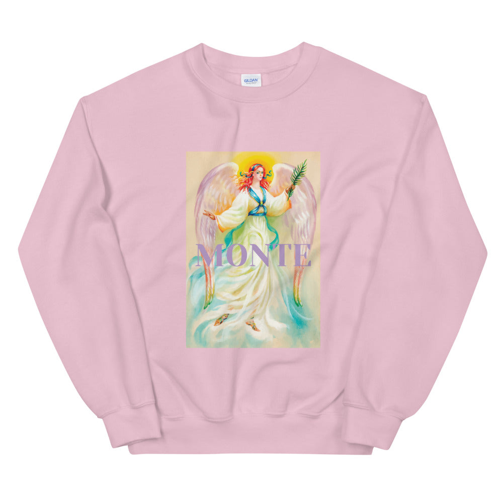 The Monte Romance Angel Crewneck Sweatshirt for Women
