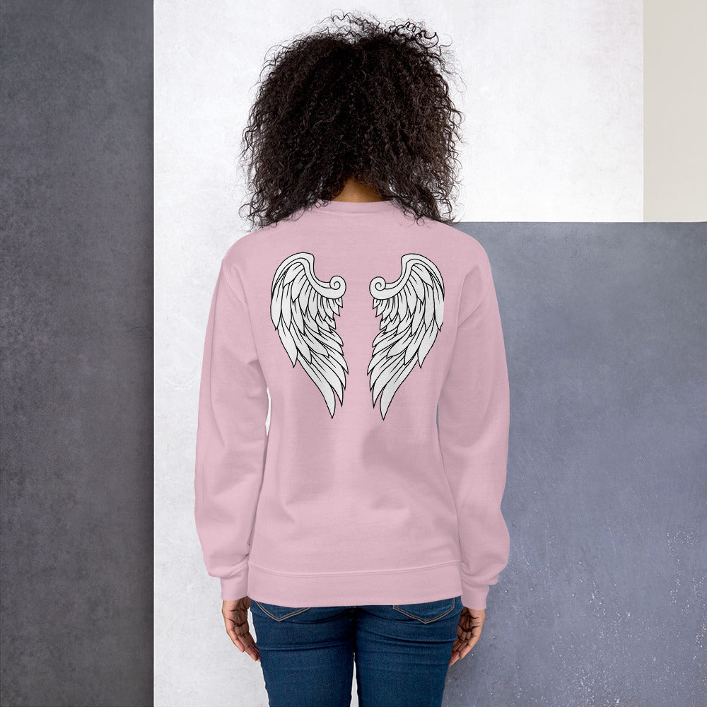 Angel Wing Sweatshirt Crewneck for Women