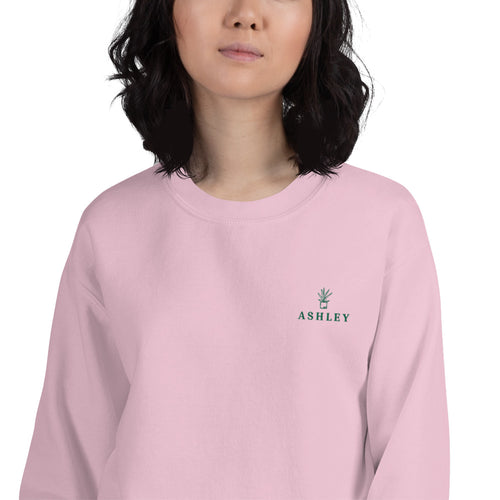 Ashley Sweatshirt | Personalized Embroidered Name Pullover Crewneck