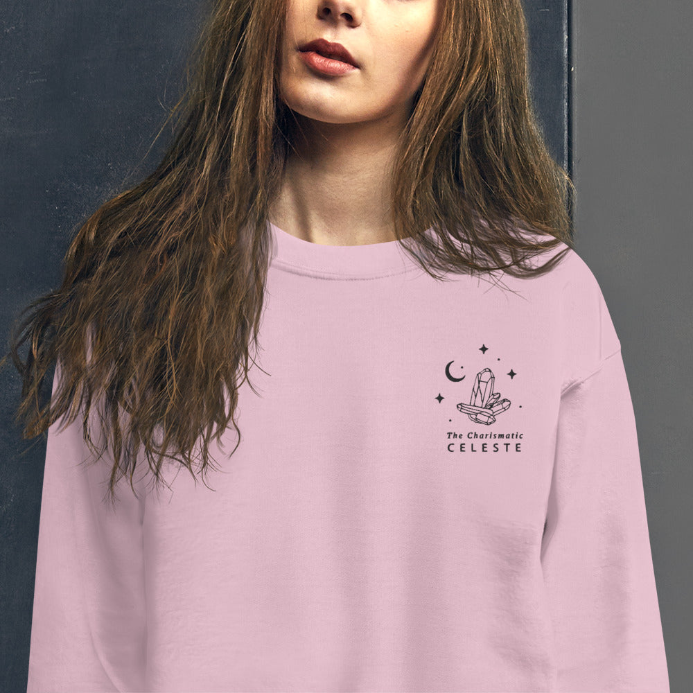 Celeste Sweatshirt | Personalized Name Embroidered Pullover Crewneck