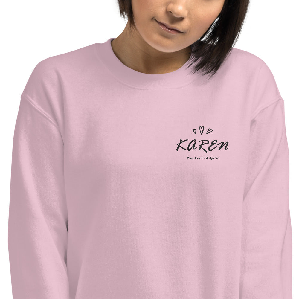Karen Sweatshirt | Personalized Name Embroidered Pullover Crewneck