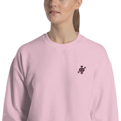 Lesbian Symbol Sweatshirt | Embroidered Lesbian Sign Crewneck