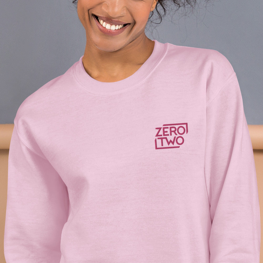 Zero Two Sweatshirt | Embroidered 02 Pullover Crewneck