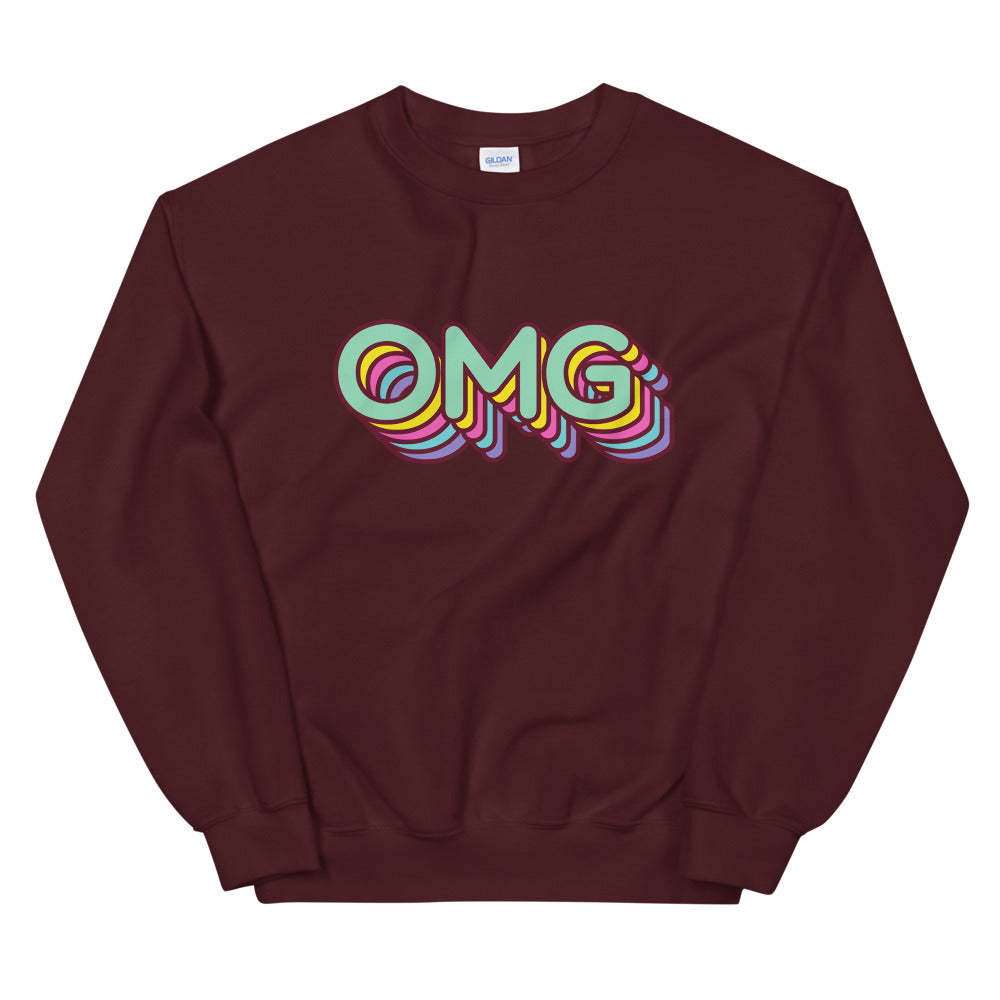 OMG Meme Crewneck Sweatshirt for Women