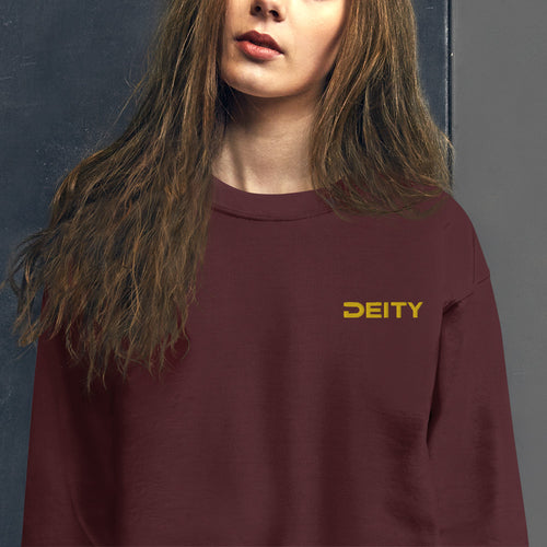 Deity Custom Embroidered Pullover Crewneck Sweatshirt