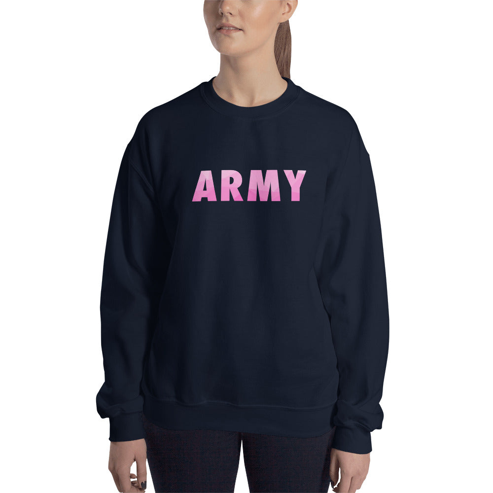 Army Sweatshirt | One Word Army Crew Neck for Women