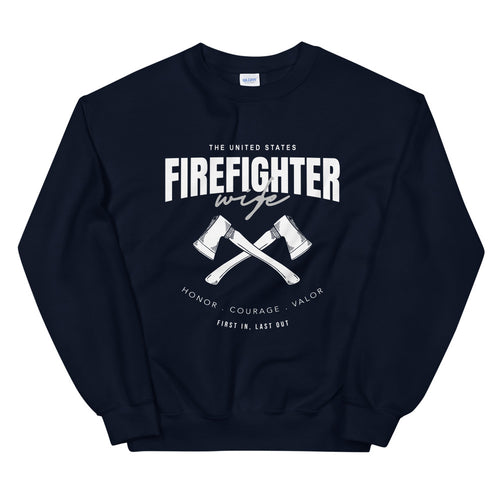 Firefighter Wife Sweatshirt | Fire Wife Crewneck for Women