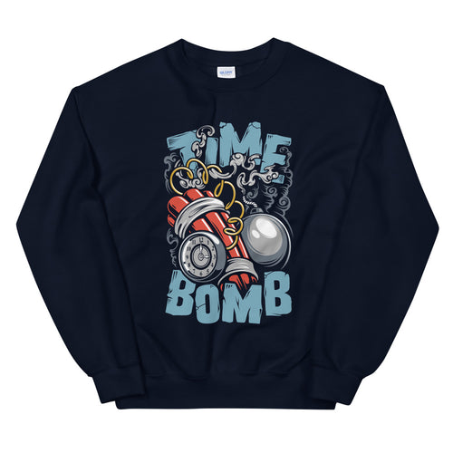 Funny Ticking Time Bomb Crew Neck Sweatshirt for Women