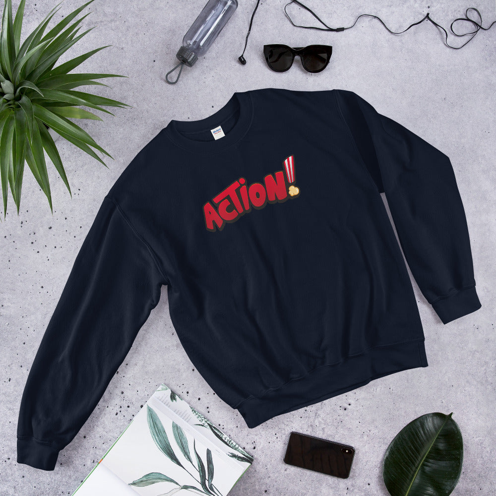 Action Sweatshirt | Get Motivated and Take Action Crewneck for Women