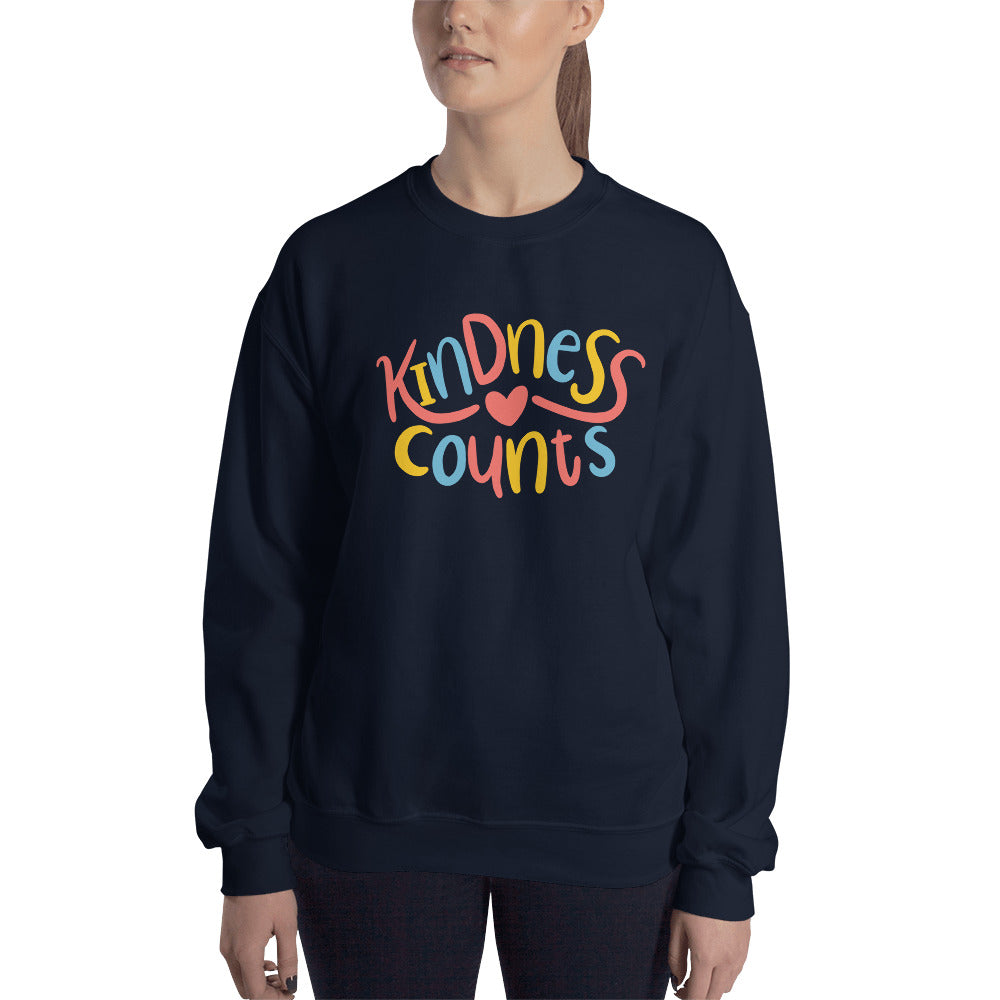 Kindness Counts Sweatshirt Crewneck for Women