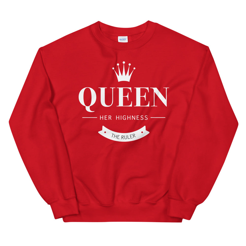 The Queen Crew Neck Sweatshirt | The Great Ruler Pullover for Women
