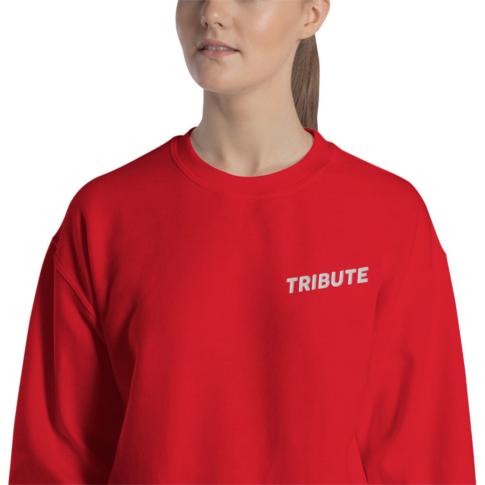 Grief Empowerment "Tribute" Embroidered Pullover Crewneck Sweatshirt