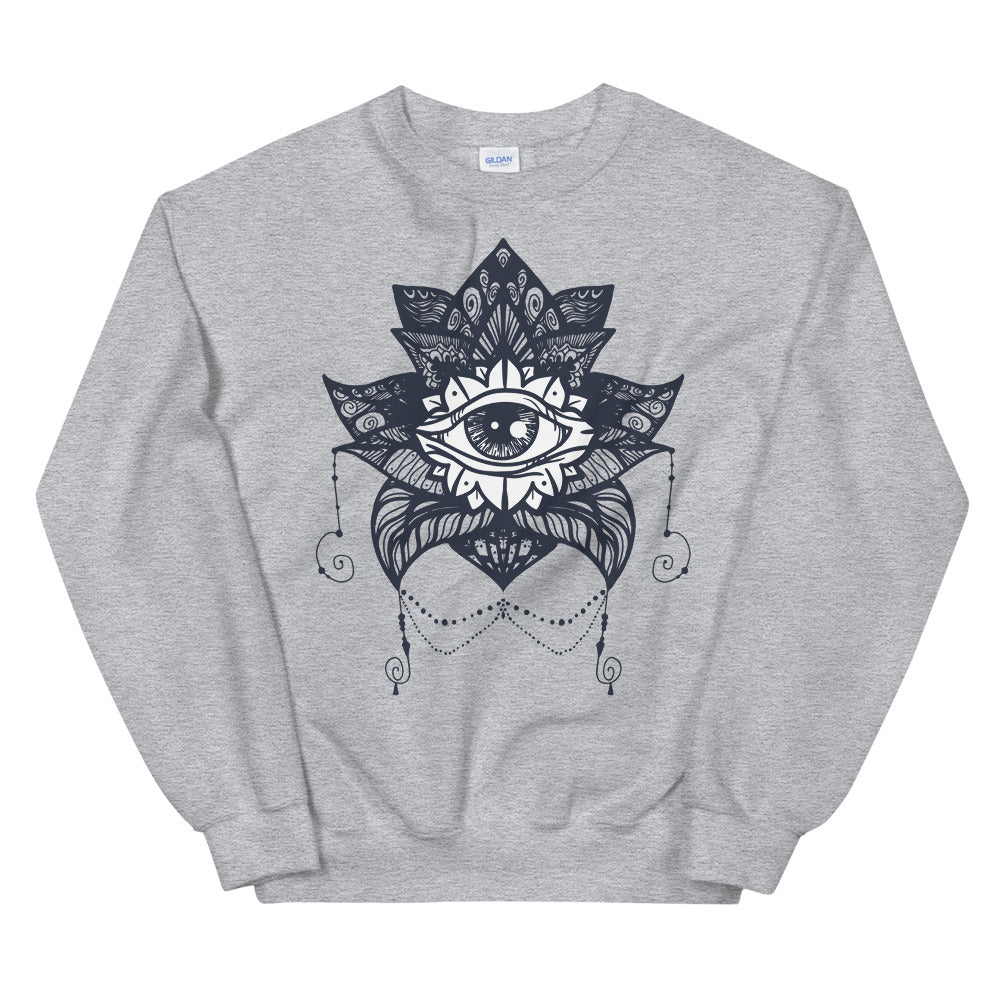 The Eye of Providence & Black Lotus Magic Sweatshirt for Women