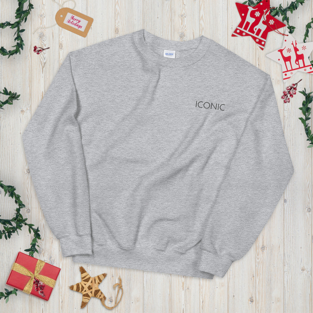 Iconic Sweatshirt | Embroidered Iconic Pullover Crewneck