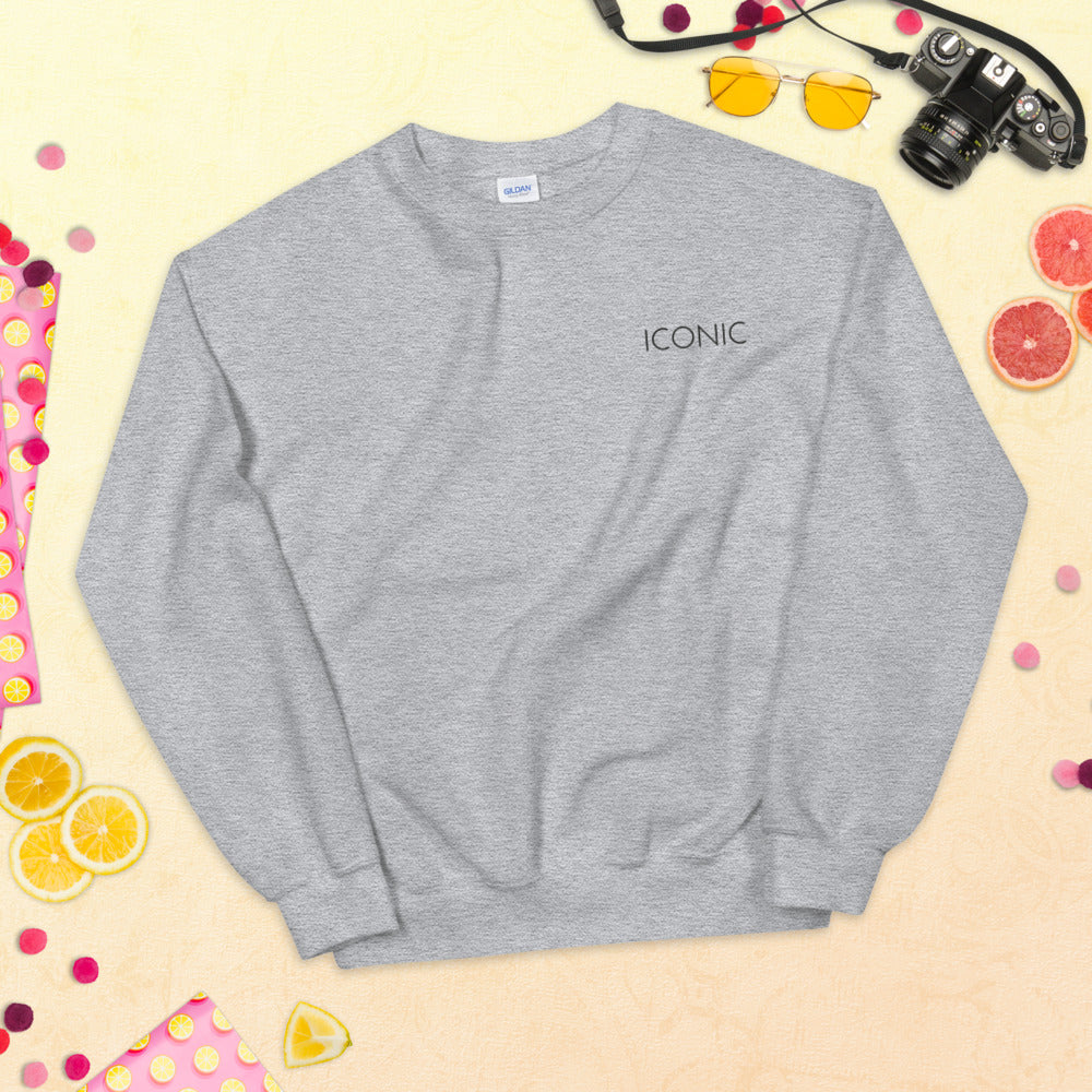 Iconic Sweatshirt | Embroidered Iconic Pullover Crewneck