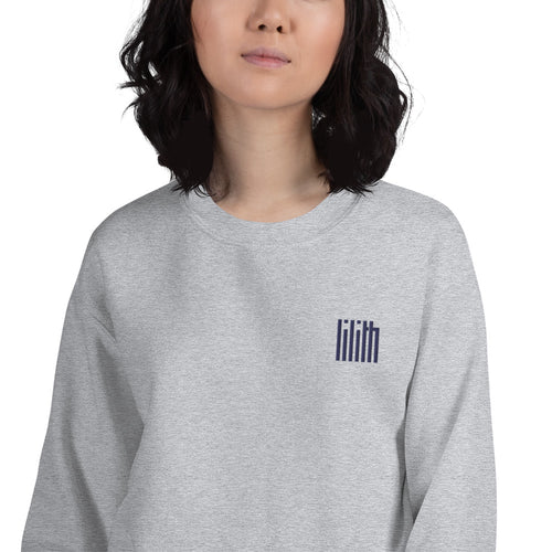 Lilith Embroidered Pullover Crewneck Sweatshirt for Women