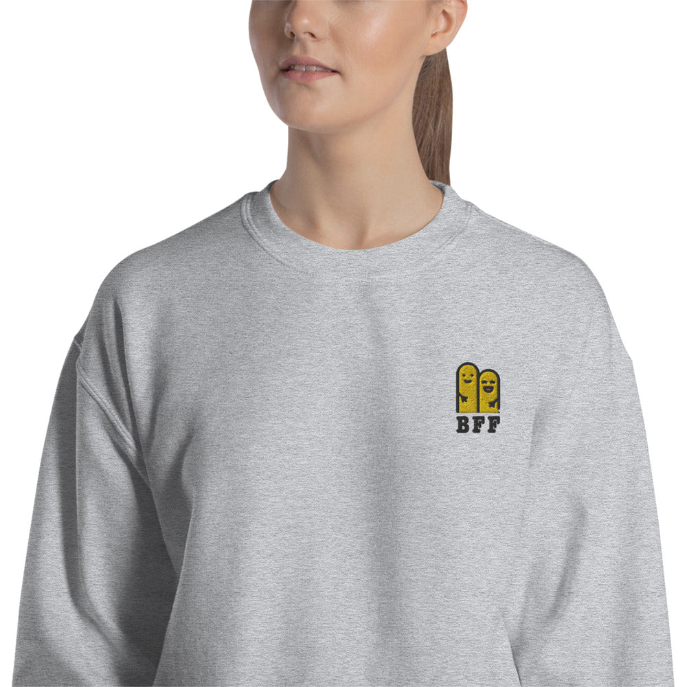 BFF Sweatshirt Custom Cute Embroidered Pullover Crewneck