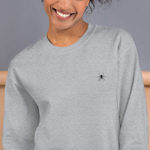 Spider Sweatshirt | Embroidered Spider Pullover Crewneck