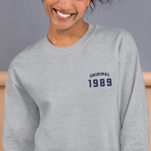 Original 1989 Sweatshirt | Embroidered Original 1989 Crewneck