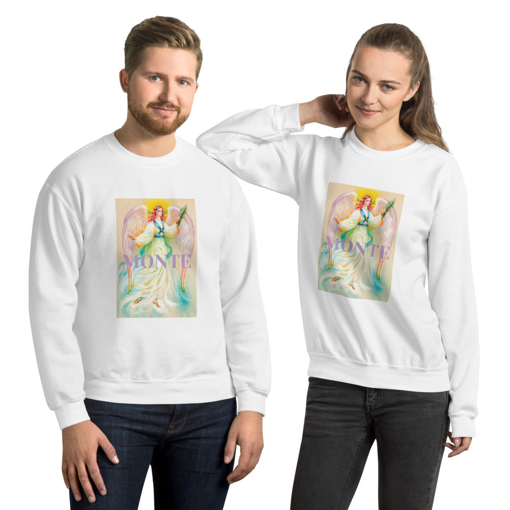 The Monte Romance Angel Crewneck Sweatshirt for Women