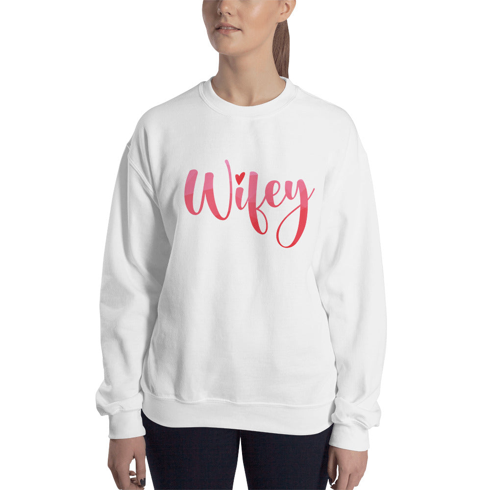 Wifey Sweatshirt | Pullover Crewneck Gift for Hot Wifey