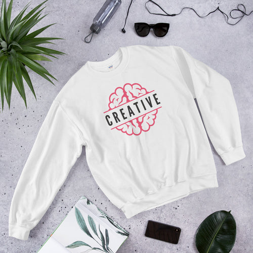 Creative Mind Crewneck Sweatshirt for Women