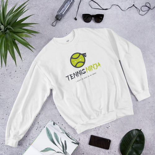 Tennis Ninja Sweatshirt | I Never Go Back on My Word! Crewneck for Women