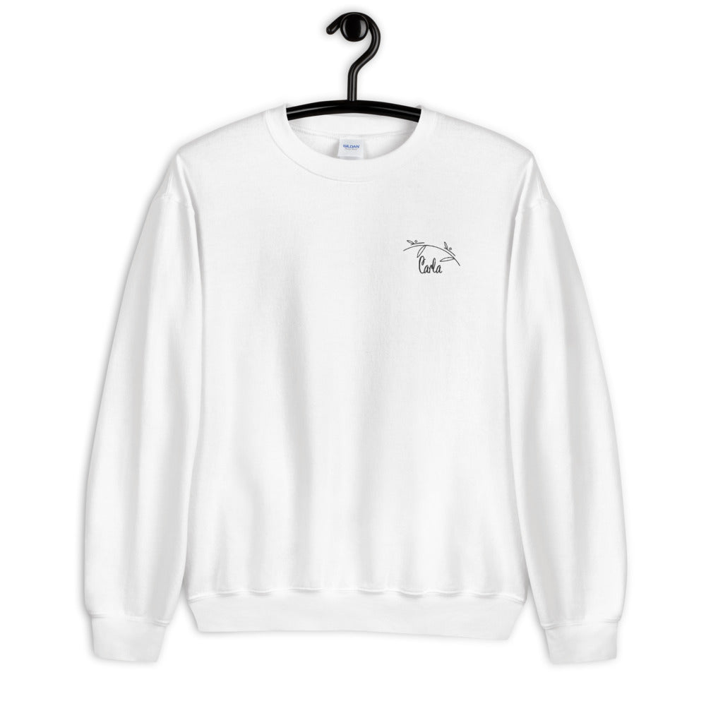 Carla Sweatshirt | Personalized Embroidered Name Pullover Crewneck