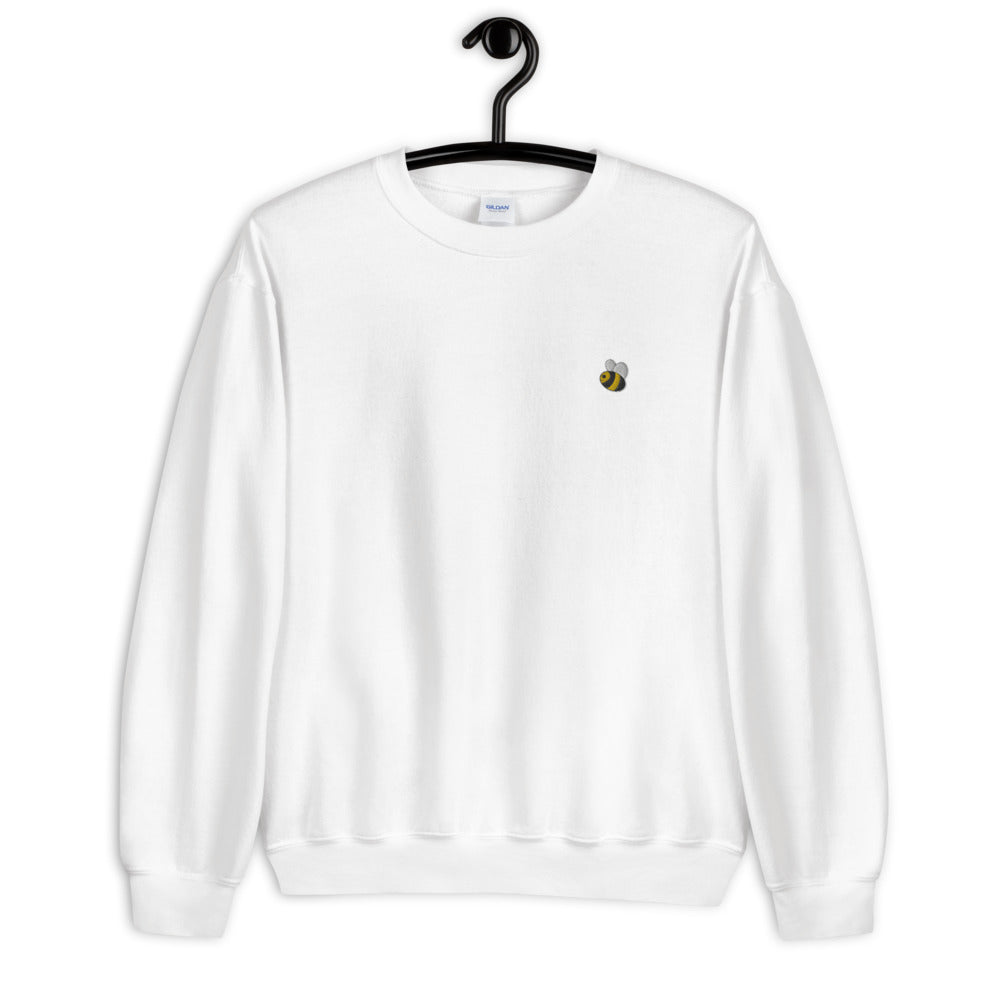 Honey Bee Custom Embroidered Pullover Crewneck  Sweatshirt