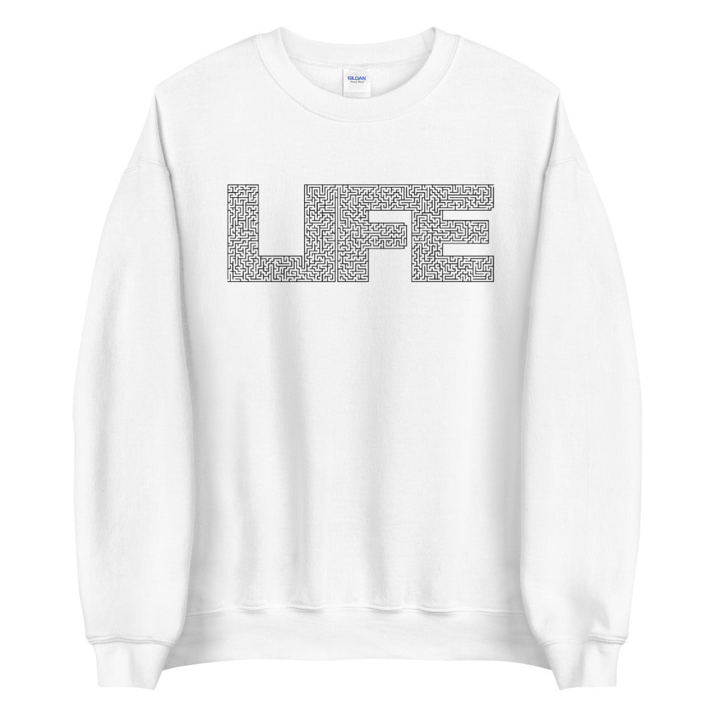 Maze of Life Sweatshirt Cool Life is a Maze Pullover Crewneck Sweatshirt