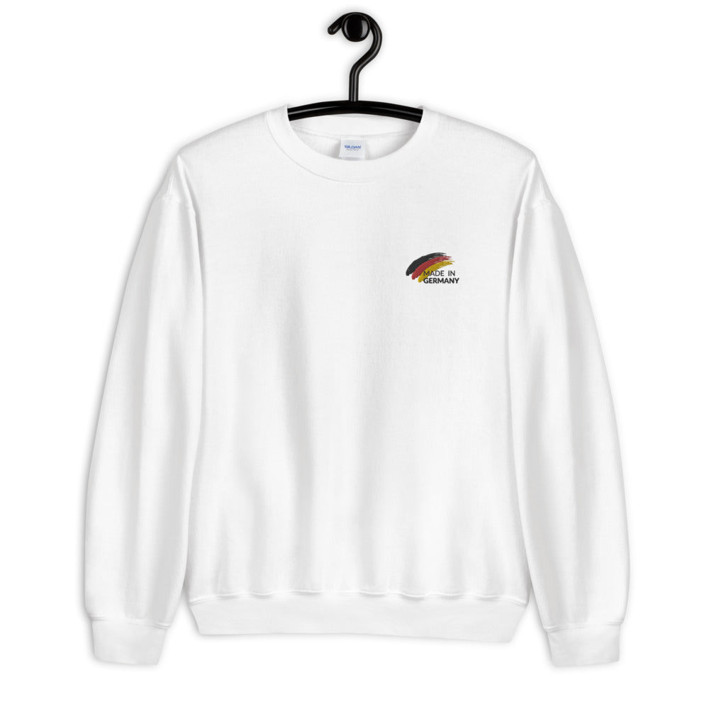Made in Germany Sweatshirt | Embroidered German Flag Pullover Crewneck