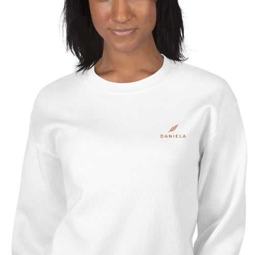 Daniela Sweatshirt | Personalized Name Embroidered Pullover Crewneck