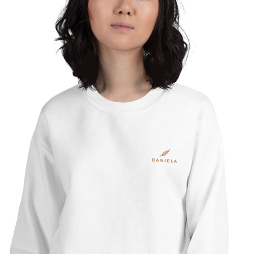 Daniela Sweatshirt | Personalized Name Embroidered Pullover Crewneck