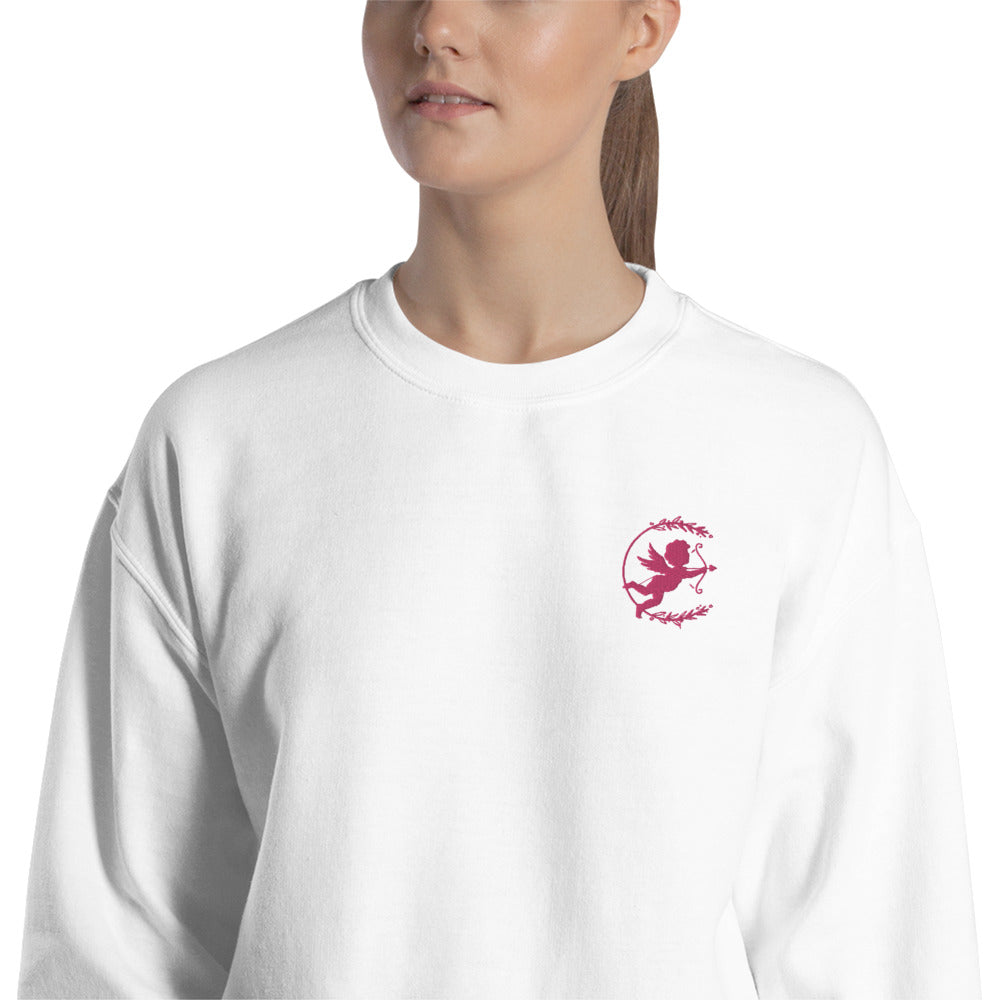 Cupid Sweatshirt Embroidered Matchmaker Pullover Crewneck