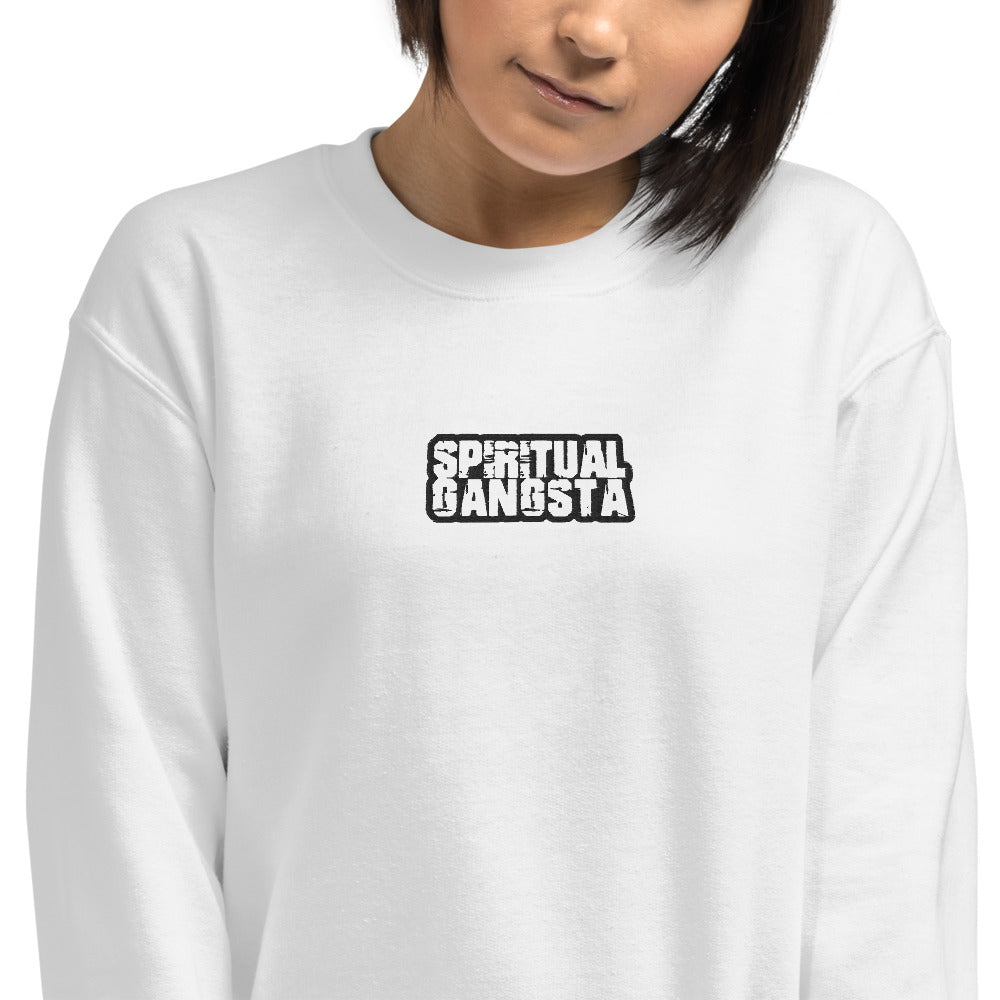 Spiritual Gangsta Sweatshirt Embroidered Yoga Pullover CRewneck