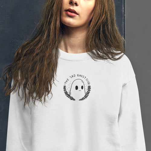 The Sad Ghost Club Embroidered Pullover Crewneck Sweatshirt